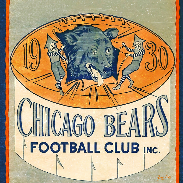 1930 Chicago Bears Football Club Art Print