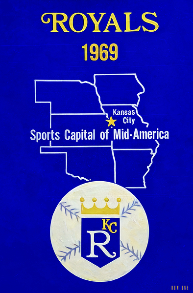 1969 Kansas City Royals Art  Print