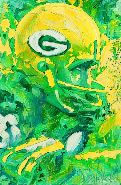 1969 Green Bay Packers Art  Print