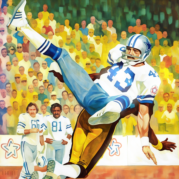 1976 Dallas Cowboys vs. Pittsburgh Steelers Art  Print