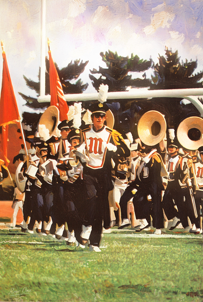 1972 Mighty Sound of Maryland Marching Band Art Print