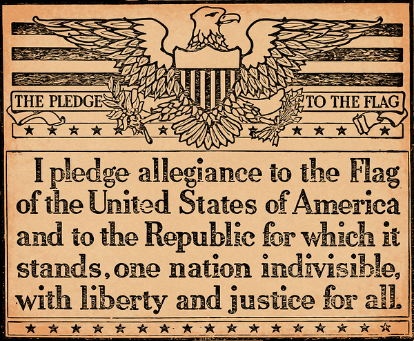 1944 Pledge of Allegiance Print