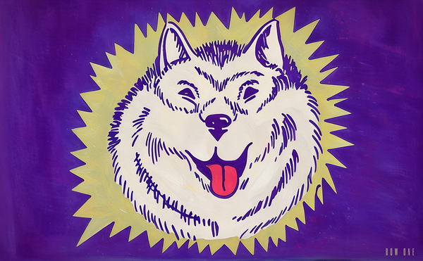 1957 Washington Husky Art  Print