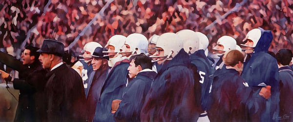 1960s Penn State Football Sideline Art Print