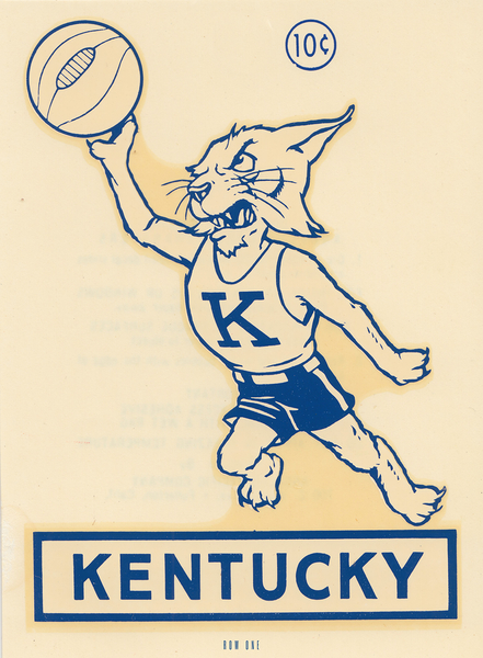 Vintage Kentucky Wildcats Decal Art Print