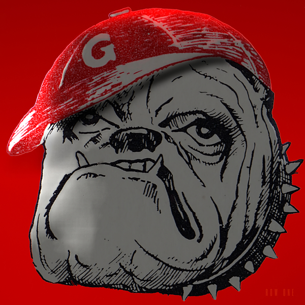 Vintage Twenties Georgia Bulldog Art  Print