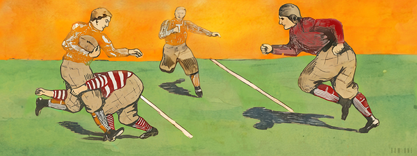 Early 1900s Tennessee Vols Football Art  Print