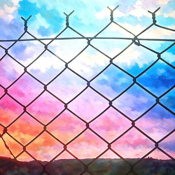 Through The Fence Print