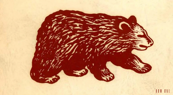 vintage bear art reproduction 30 Print