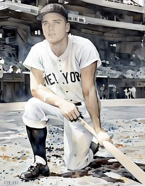 1963 roger maris art Print