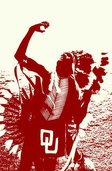 1960s OU Native American Art Print