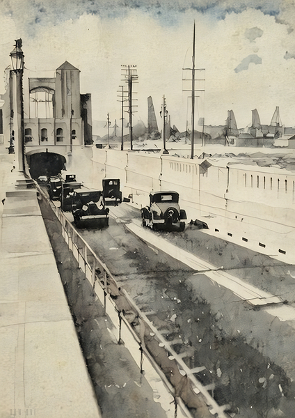1932 alameda california cars Print