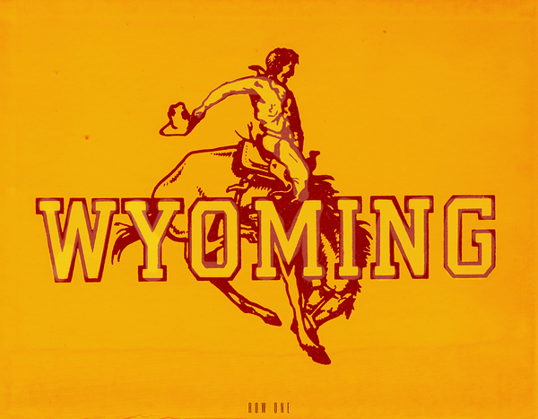 1940s wyoming cowboy art  Print