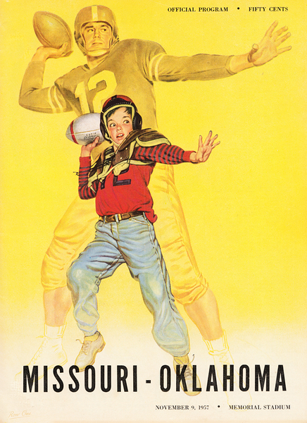 1957 Oklahoma Sooners at Missouri Tigers Print