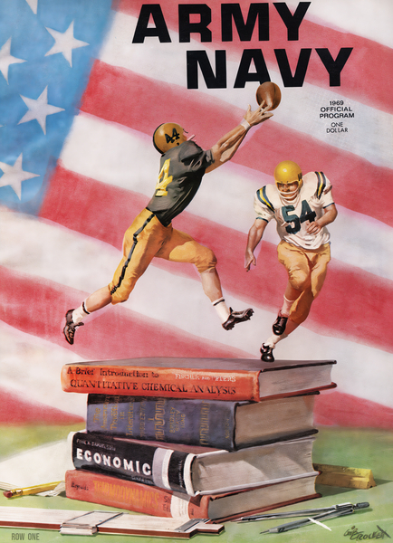 1969 Army Navy Football Program Art  by Row One Brand