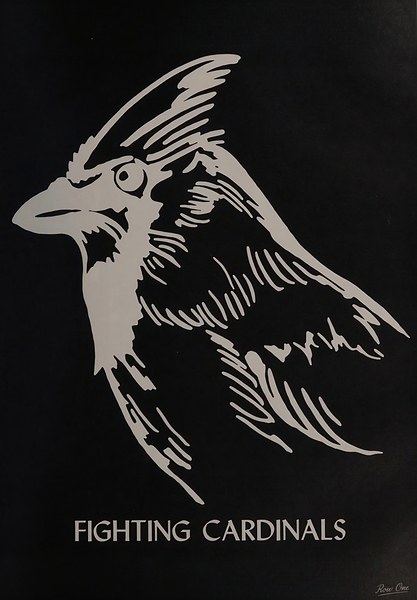 1980s Fighting Cardinals Art Print