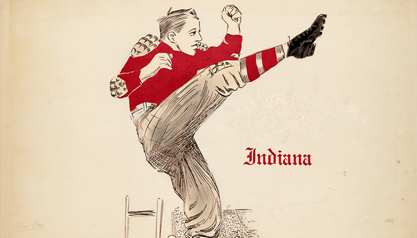 Early 1900s Indiana Hoosiers Football Art Print