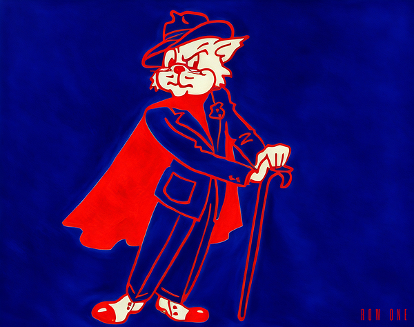 1950s Arizona Wildcat Cartoon Art Remix Print