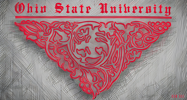 Early 1900s Ohio State University Art Remix Print