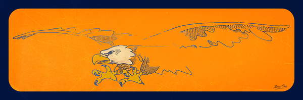 1950s auburn art Print