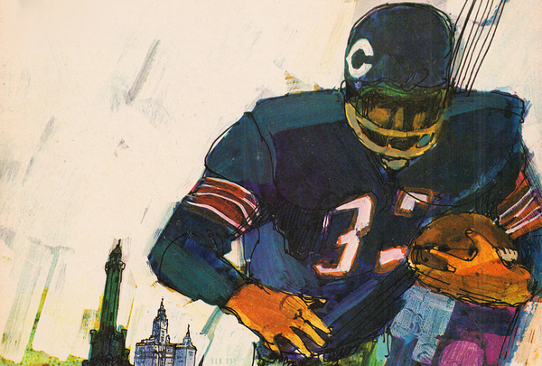 1967 Chicago Bears Art by Terry Smith Print