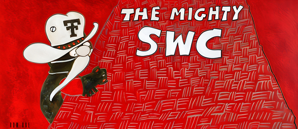 1987 The Mighty SWC Texas Tech Cartoon Art Print