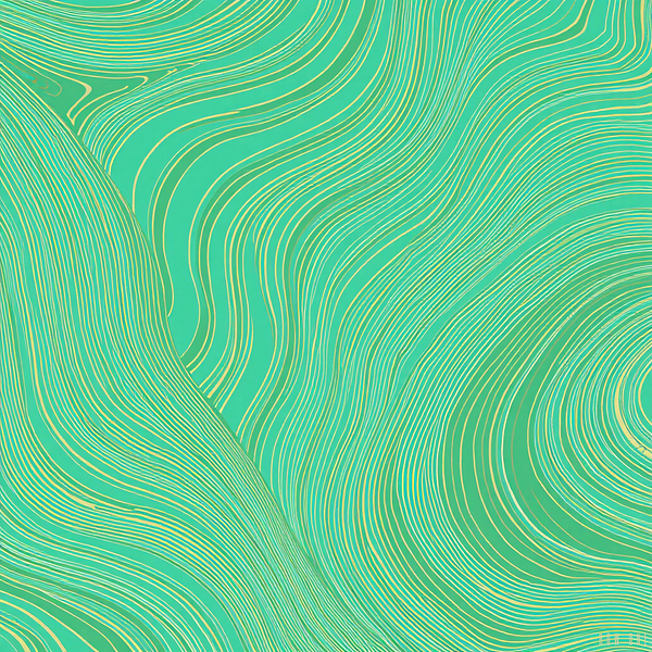 Khaki and Light Green Print