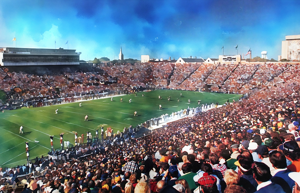 1986 Notre Dame Gameday Print