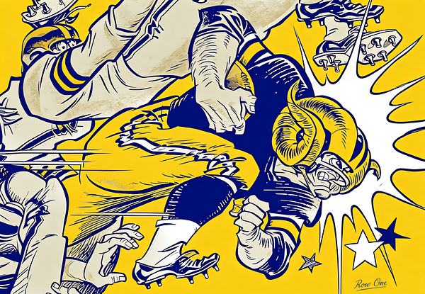 1965 LA Rams Art Remix Print