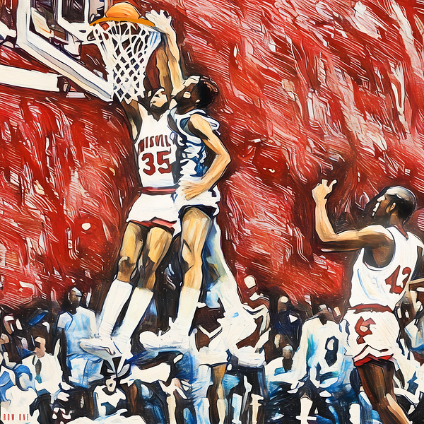 Darrell Griffith Louisville Dunk Art Print