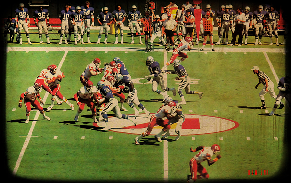 1980 Seattle Seahawks at Kansas City Chiefs Viewfinder Slide  Print