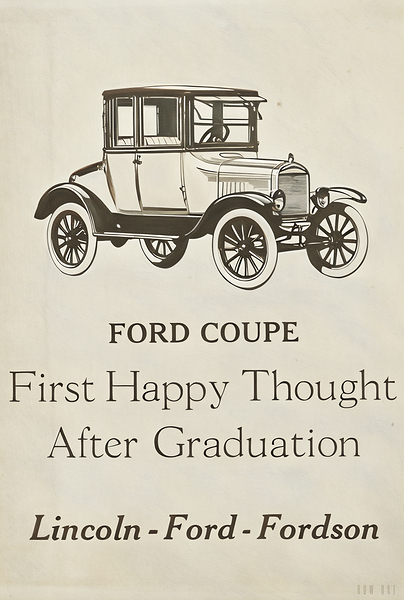 1920s ford coupe ad Print