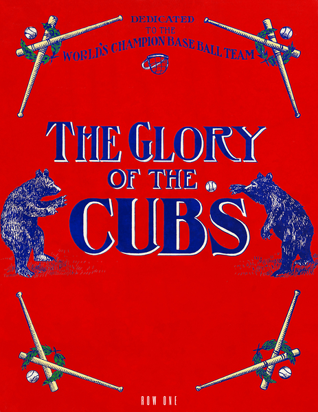 1909 Glory of the Cubs Remix Art Print