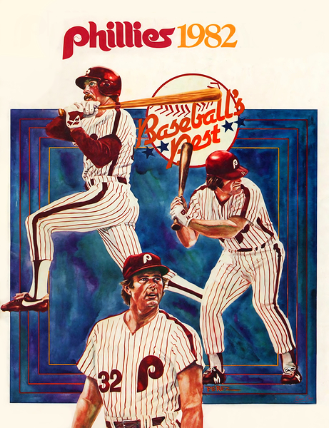 1982 Philadelphia Phillies Art Print