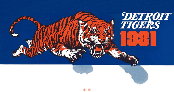 1981 Detroit Tigers Baseball Art Print