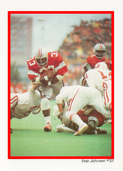 1975 Pete Johnson Ohio State Football Art Print