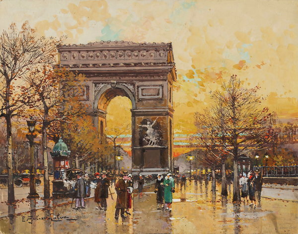 Arc de Triomphe in the Fall by Row One Brand