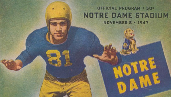 1947 Notre Dame Football Art Print