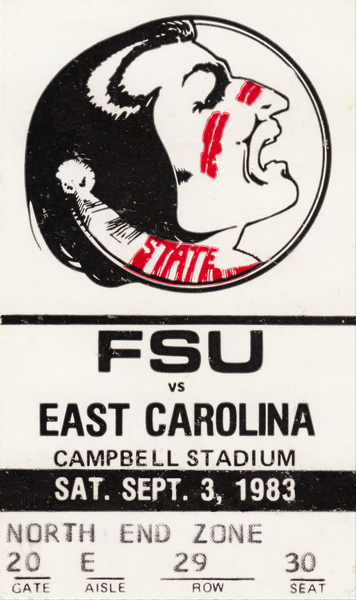 East Carolina Pirates vs. Florida State Seminoles 1983 Print