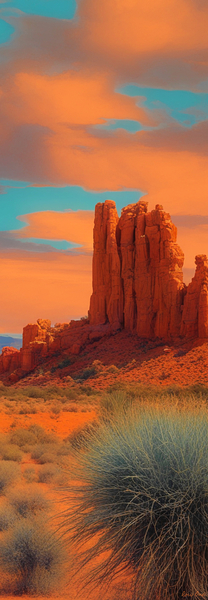 american southwest desert art Print