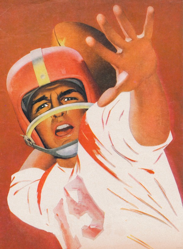 1960 Lon Keller Quarterback Art Print