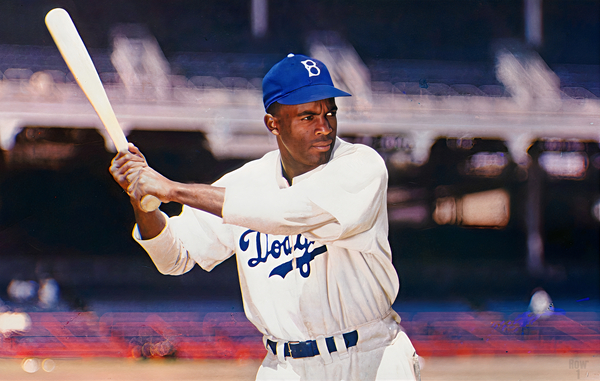 Jackie Robinson Painting Print