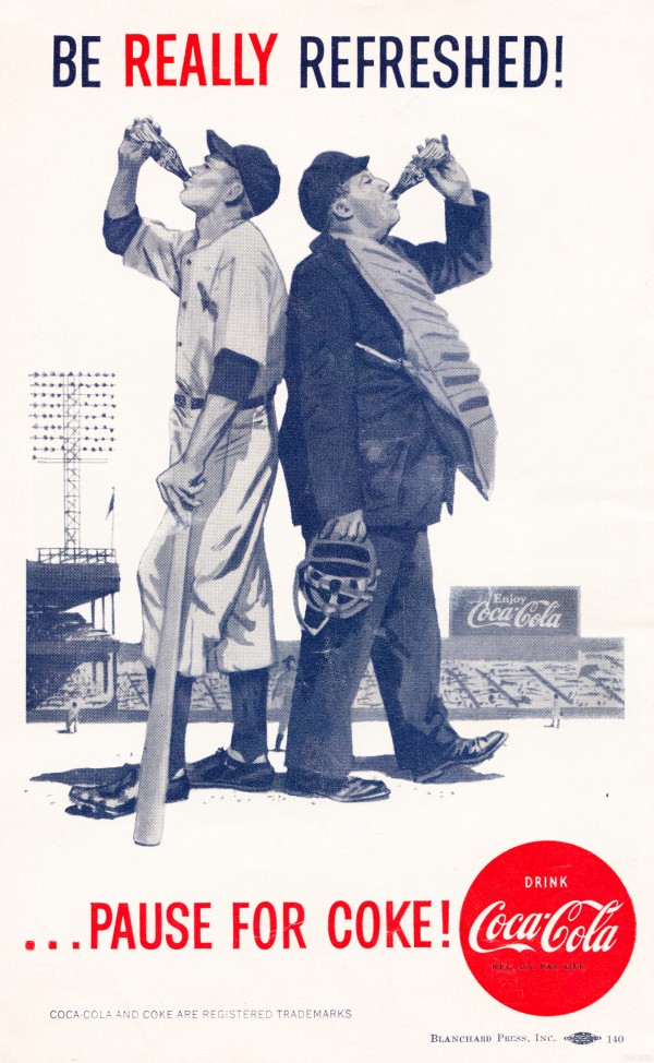 be really refreshed pause for coke ad reproduction poster Print