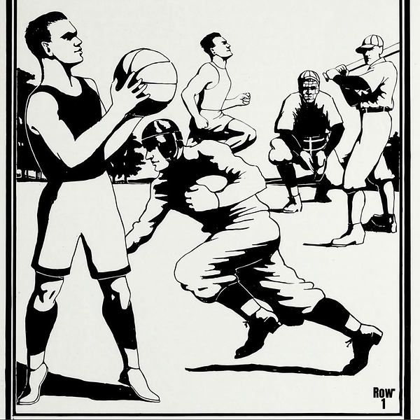 early 1900s 4 sport art Print