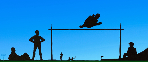 Early 1900s Track and Field Remix Art Print