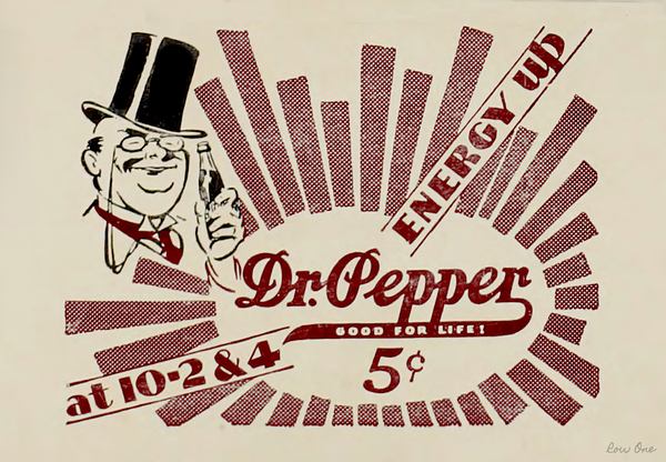 Energy Up Dr. Pepper Vintage Ad Print