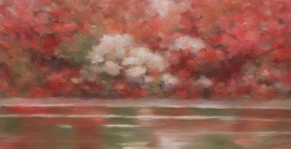 fall pond row one Print