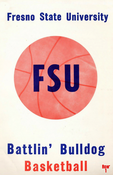 fresno state bulldog basketball throwback Print