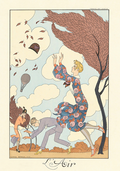 george barbier air Print