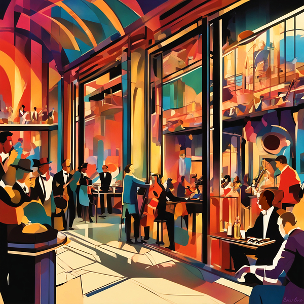 Jazz Music Night Print